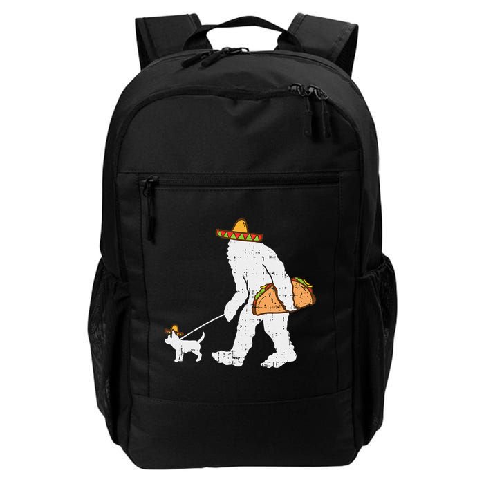 Bigfoot Sasquatch Taco Chihuahua Funny Cinco De Mayo Mexican Backpack