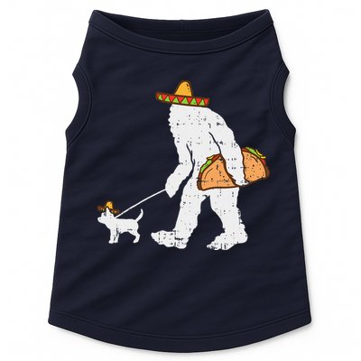 Bigfoot Sasquatch Taco Chihuahua Funny Cinco De Mayo Mexican Doggie Tank