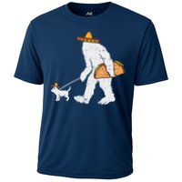 Bigfoot Sasquatch Taco Chihuahua Funny Cinco De Mayo Mexican Performance Shirt
