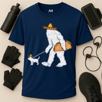 Bigfoot Sasquatch Taco Chihuahua Funny Cinco De Mayo Mexican Performance Shirt