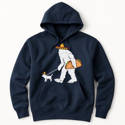 Bigfoot Sasquatch Taco Chihuahua Funny Cinco De Mayo Mexican Hoodie