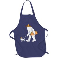 Bigfoot Sasquatch Taco Chihuahua Funny Cinco De Mayo Mexican Apron