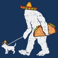 Bigfoot Sasquatch Taco Chihuahua Funny Cinco De Mayo Mexican Sustainable Bucket Hat