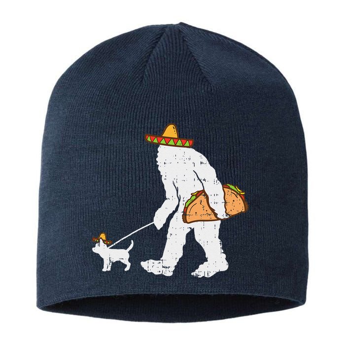 Bigfoot Sasquatch Taco Chihuahua Funny Cinco De Mayo Mexican Sustainable Beanie