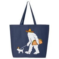 Bigfoot Sasquatch Taco Chihuahua Funny Cinco De Mayo Mexican 25L Jumbo Tote
