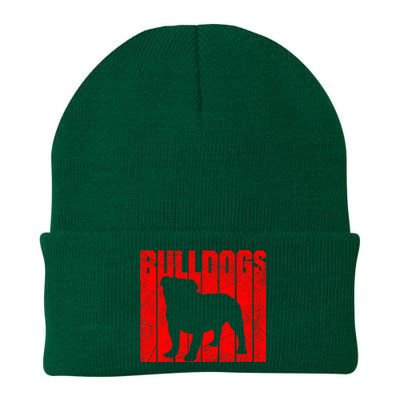 Bulldogs Sports Team Mascot Knit Cap Winter Beanie