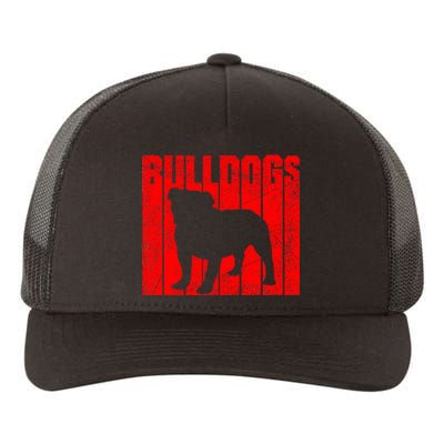 Bulldogs Sports Team Mascot Yupoong Adult 5-Panel Trucker Hat