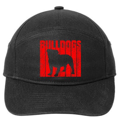 Bulldogs Sports Team Mascot 7-Panel Snapback Hat