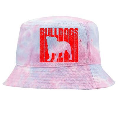 Bulldogs Sports Team Mascot Tie-Dyed Bucket Hat