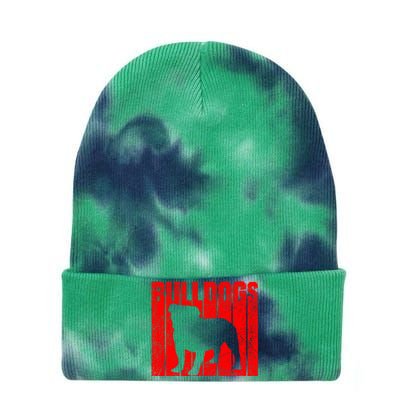 Bulldogs Sports Team Mascot Tie Dye 12in Knit Beanie