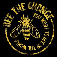 Bee Save The Bees Honeybee Bee The Change Flat Bill Trucker Hat