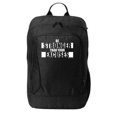 Be Stronger Than Your Excuses Fitness Design Gym Motivation Gift City Backpack