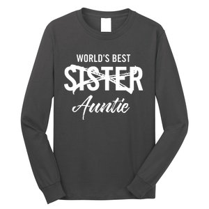 Best Sister To Aunt Pregnancy Announcement Long Sleeve Shirt