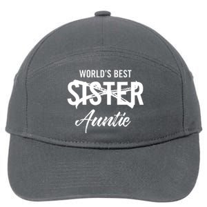 Best Sister To Aunt Pregnancy Announcement 7-Panel Snapback Hat