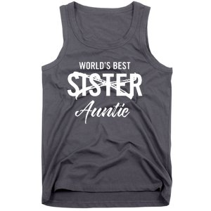 Best Sister To Aunt Pregnancy Announcement Tank Top