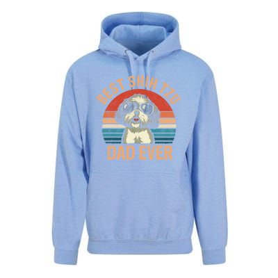 Best Shih Tzu Dad Ever Fathers Day Vintage Shih Tzu Lovers Great Gift Unisex Surf Hoodie