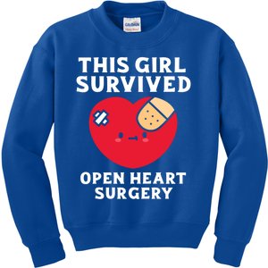 Bypass Surgery This Survived Open Heart Surgery Gift Kids Sweatshirt