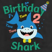 Birthday Shark Two Two Two 2nd Birthday Party Adult Drive Performance Visor