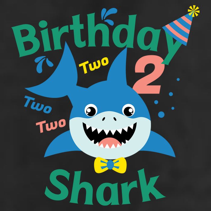 Birthday Shark Two Two Two 2nd Birthday Party Adult Drive Performance Visor