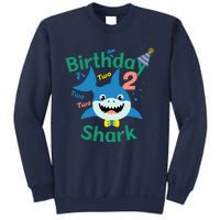 Birthday Shark Two Two Two 2nd Birthday Party Sweatshirt