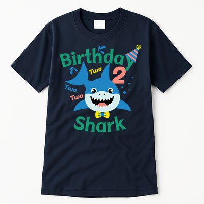 Birthday Shark Two Two Two 2nd Birthday Party Tall T-Shirt