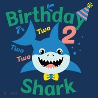 Birthday Shark Two Two Two 2nd Birthday Party Sustainable Bucket Hat