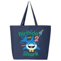 Birthday Shark Two Two Two 2nd Birthday Party 25L Jumbo Tote