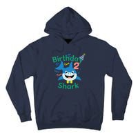 Birthday Shark Two Two Two 2nd Birthday Party Tall Hoodie