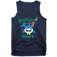 Birthday Shark Two Two Two 2nd Birthday Party Tank Top