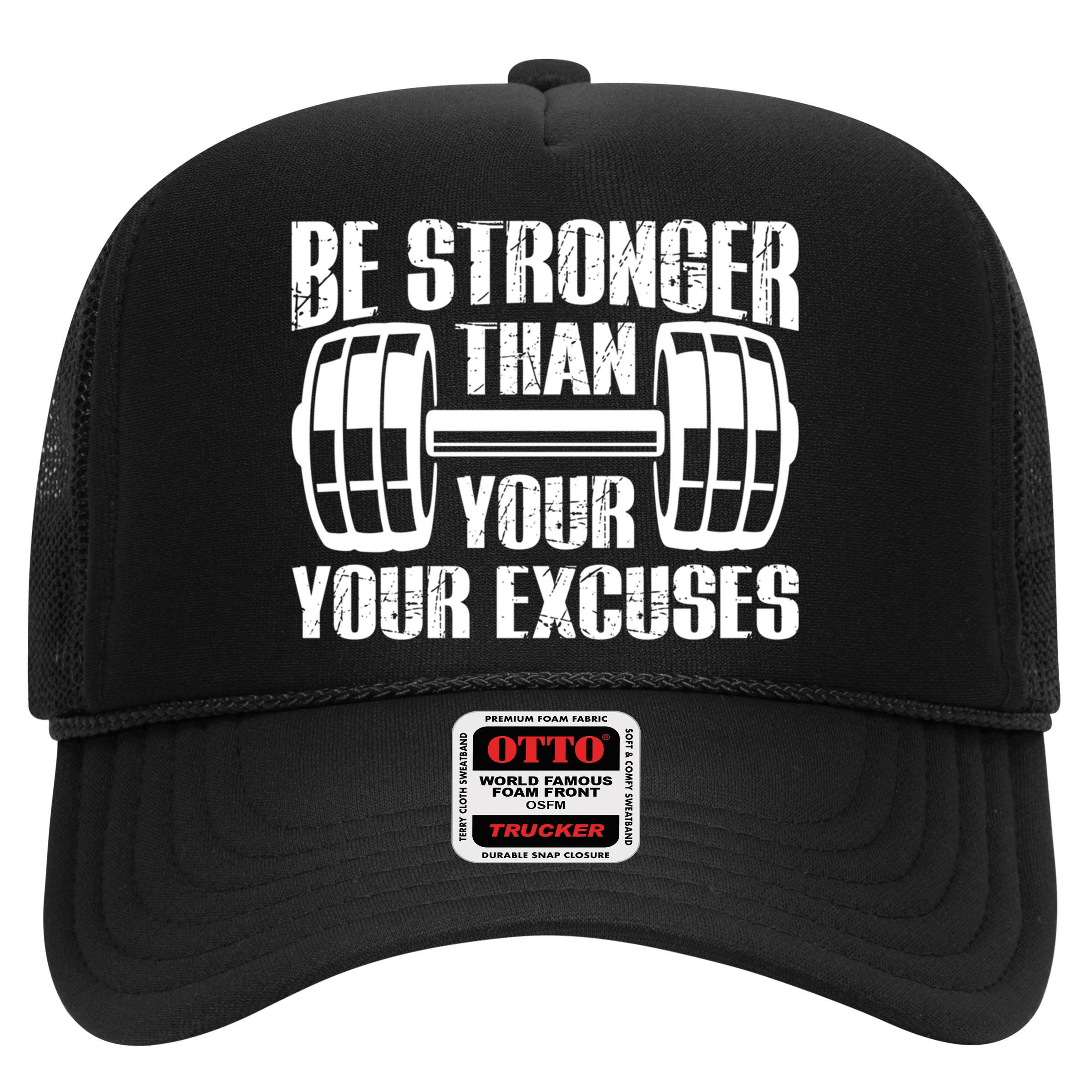 Be Stronger Than Your Excuses Motivational Workout Fitness Gift Hat