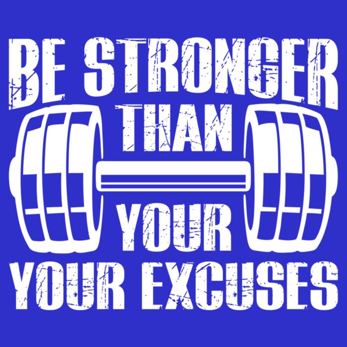 Be Stronger Than Your Excuses Motivational Workout Fitness Gift Tall T-Shirt
