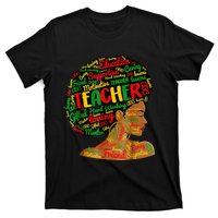 Black Smart Teacher Woman Pride Black History Month Melanin T-Shirt