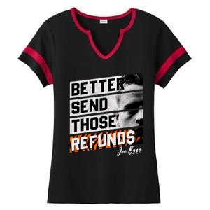 Better Send Those Refunds Cincinnati Football Fan Ladies Halftime Notch Neck Tee