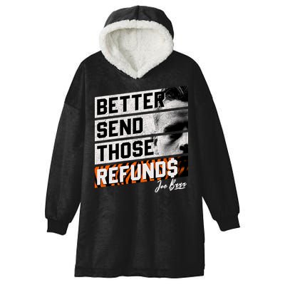 Better Send Those Refunds Cincinnati Football Fan Hooded Wearable Blanket