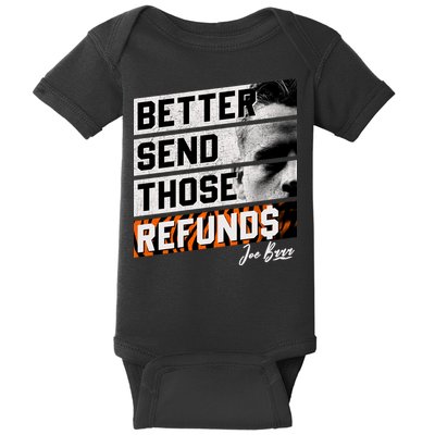 Better Send Those Refunds Cincinnati Football Fan Baby Bodysuit
