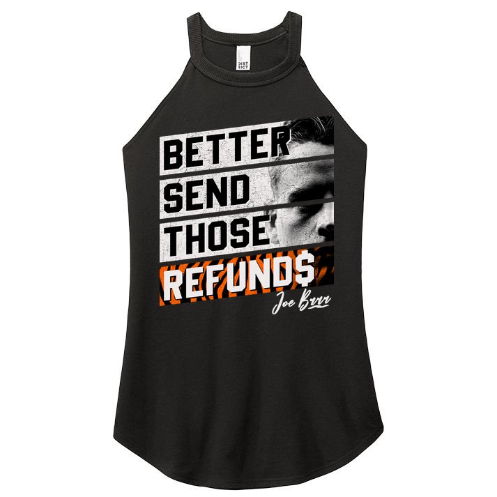 Better Send Those Refunds Cincinnati Football Fan Women's Perfect Tri Rocker Tank