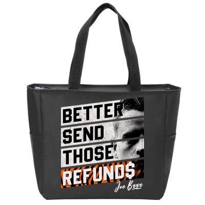 Better Send Those Refunds Cincinnati Football Fan Zip Tote Bag
