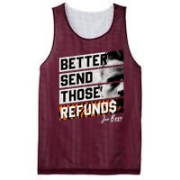 Better Send Those Refunds Cincinnati Football Fan Mesh Reversible Basketball Jersey Tank