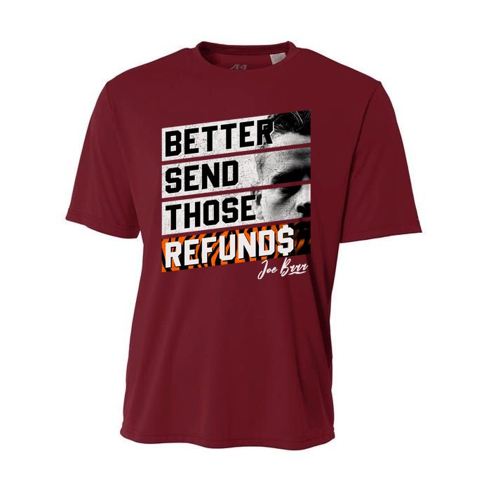 Better Send Those Refunds Cincinnati Football Fan Performance Sprint T-Shirt