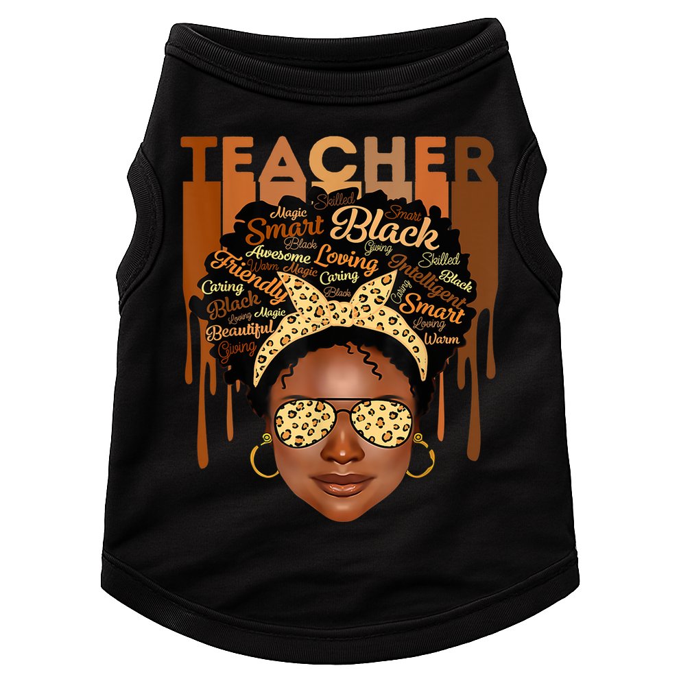 Black Smart Teacher Doggie Tank
