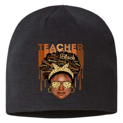Black Smart Teacher Sustainable Beanie