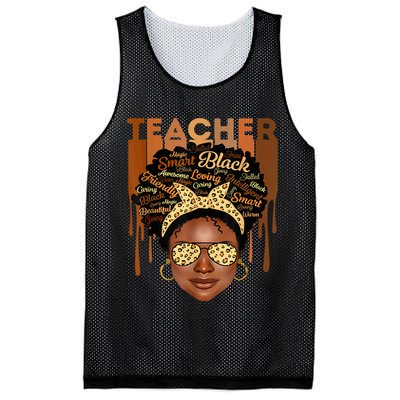 Black Smart Teacher Mesh Reversible Basketball Jersey Tank