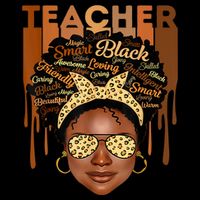 Black Smart Teacher Poster