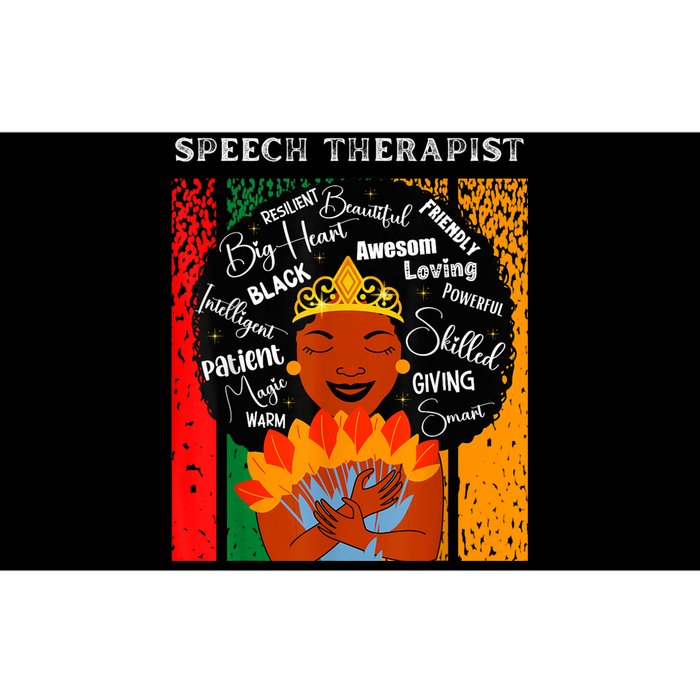 Black Speech Therapist Queen Black History Month Women Bumper Sticker