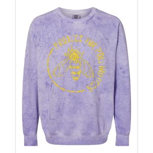 Bee Save The Bees Protect The Pollinators Colorblast Crewneck Sweatshirt