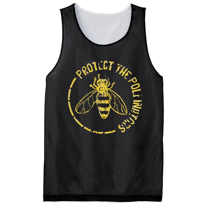 Bee Save The Bees Protect The Pollinators Mesh Reversible Basketball Jersey Tank