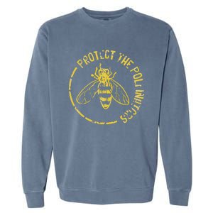 Bee Save The Bees Protect The Pollinators Garment-Dyed Sweatshirt