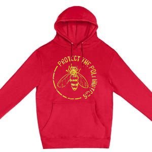 Bee Save The Bees Protect The Pollinators Premium Pullover Hoodie