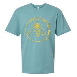 Bee Save The Bees Protect The Pollinators Sueded Cloud Jersey T-Shirt