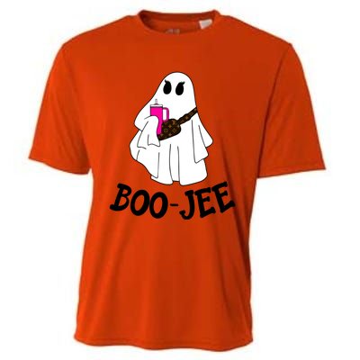 Boojee Stanley Tumbler Inspired Ghost Boujee Halloween Cute Great Gift Cooling Performance Crew T-Shirt